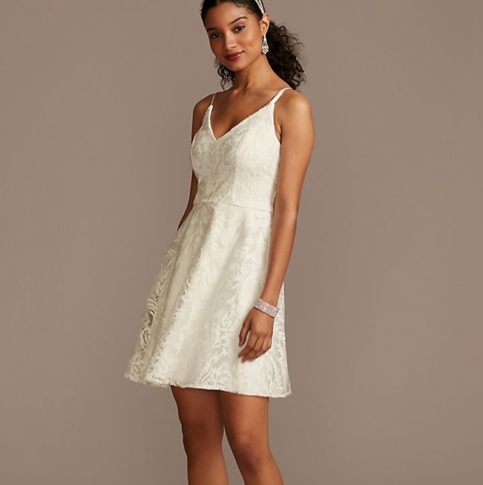 White mini dress
